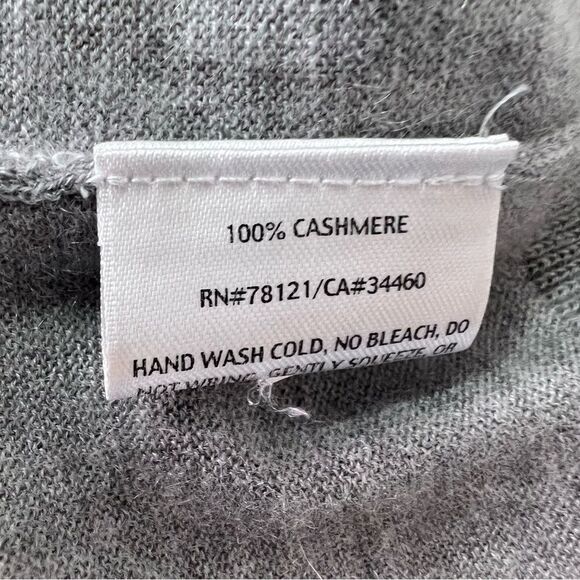 Eileen Fisher Grey 100% Cashmere Duster Cardigan  Size S - Picture 8 of 8